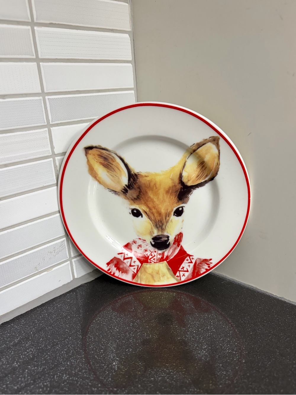 Ciroa Celebrate Christmas porcelain small plate